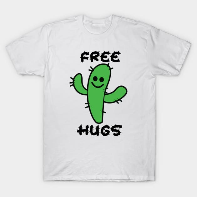 Free hugs cactus T-Shirt by defytees